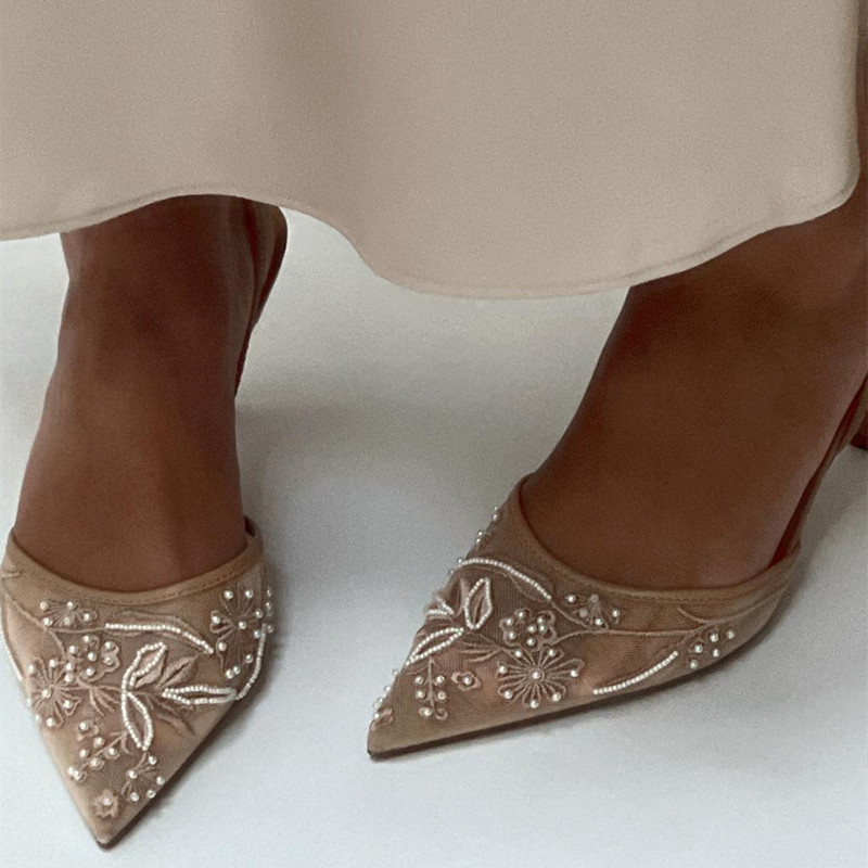 Women'S Fashion Brand Shoes - Sommer und Herbst, spitzer, feiner Absatz,