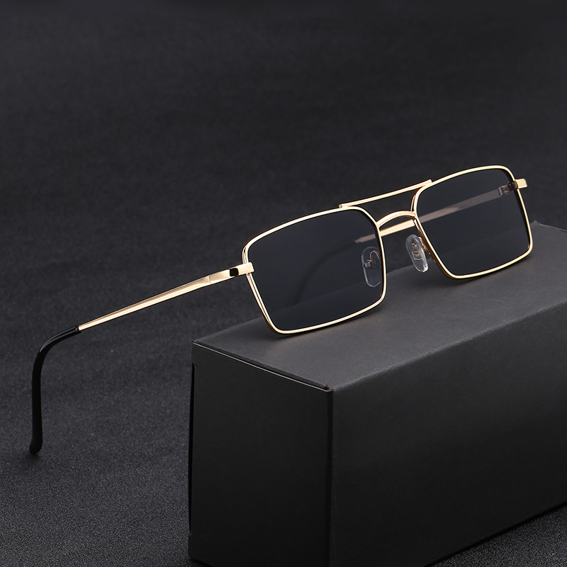 Women'S Fashion Eyewear - Neue Damen-Markendesign Anti-Reflexions-Spiegel-Sonnenbrille Modische Metall-Quadratbrille Klassische