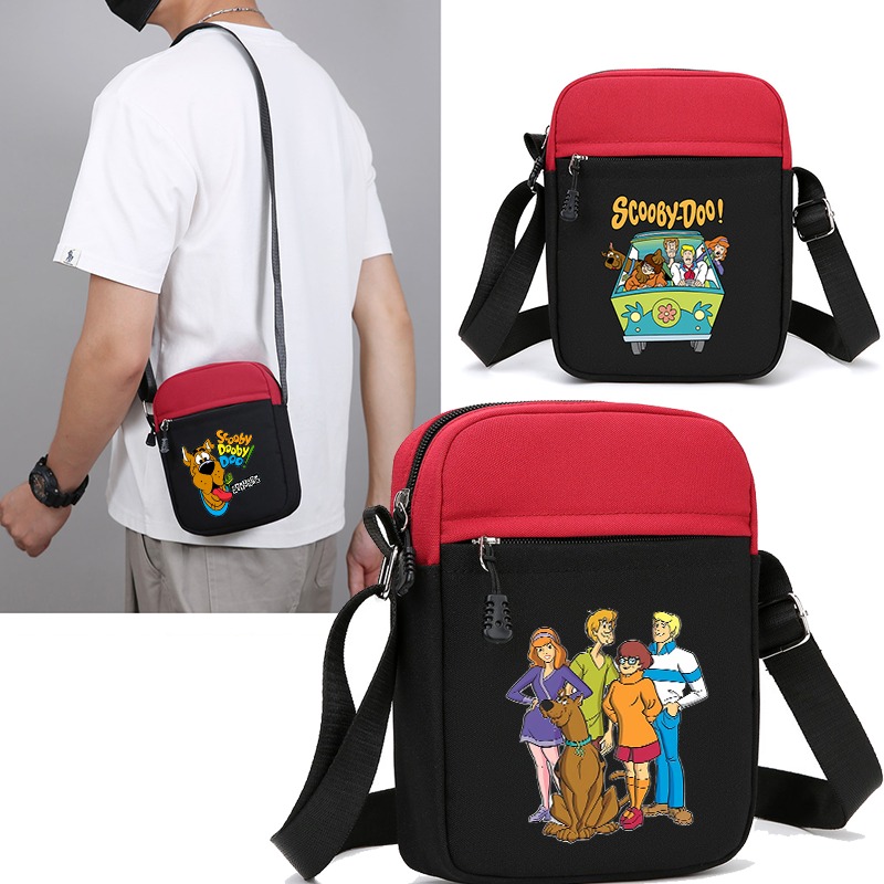 Women Fashion Drawing - Scooby Doo Umhängetaschen für Damen, Cartoon-Anime-Muster,