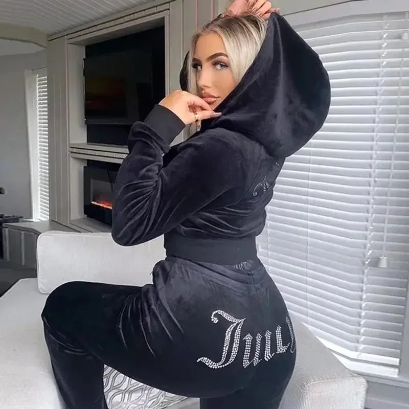 Velvet Blazer Women - 2025 neue Winter Juicy Coutoure Trainingsanzug