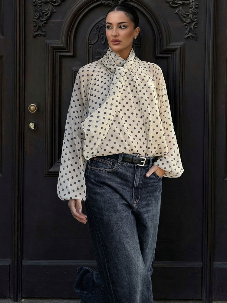 Women'S Fashion Trends 2026 Spring Summer - HH Damen Mode Vintage Polka Dot