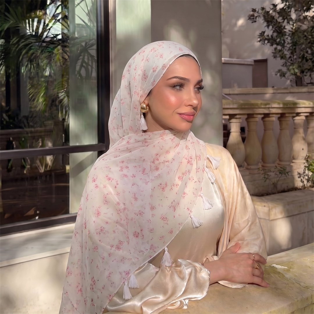 Women'S Fashion Trends - Modischer Damen-Hijab mit Quasten, Weicher Schal,