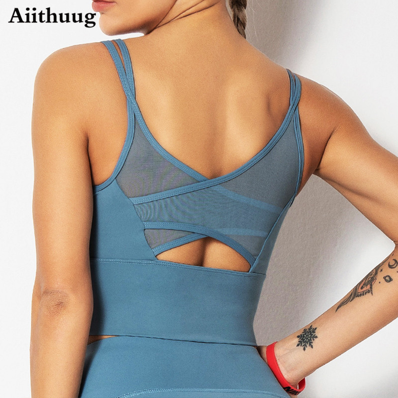 Bra Top Seamless - Aiithuug Yoga-BHs, Fitness-Shirts, Lauf-Tops, Sport-BHs, Fitnessstudio,