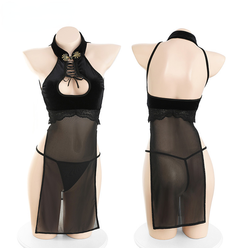 Velvet Blazer Women - Anime Aushöhlen Mesh Uniform Sex Frauen