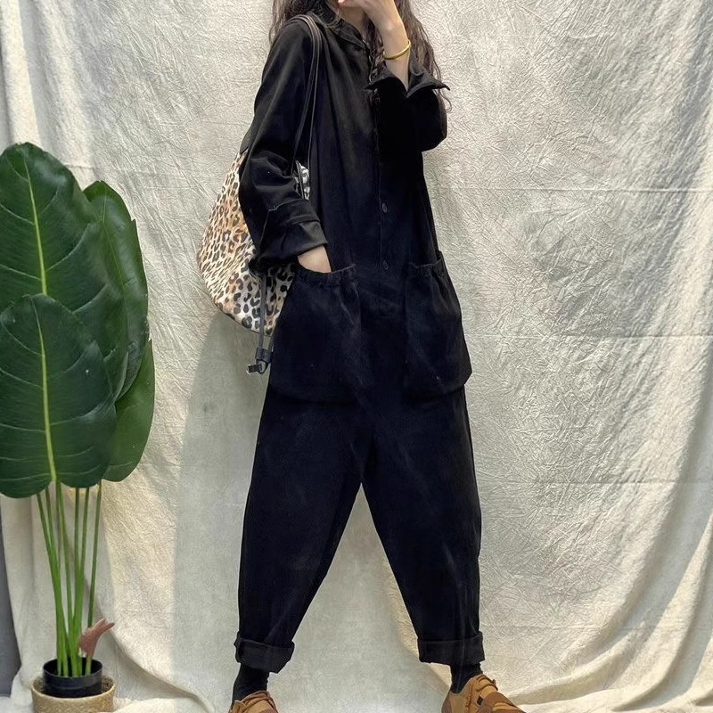 Women'S Fashion Utility Pants - Lässiger Damen-Jumpsuit Cargo-Overall mit Weitem Bein