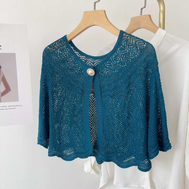 Women'S Fashion Poncho - Frauen Sommer Elegante Häkeln Stricken Cape