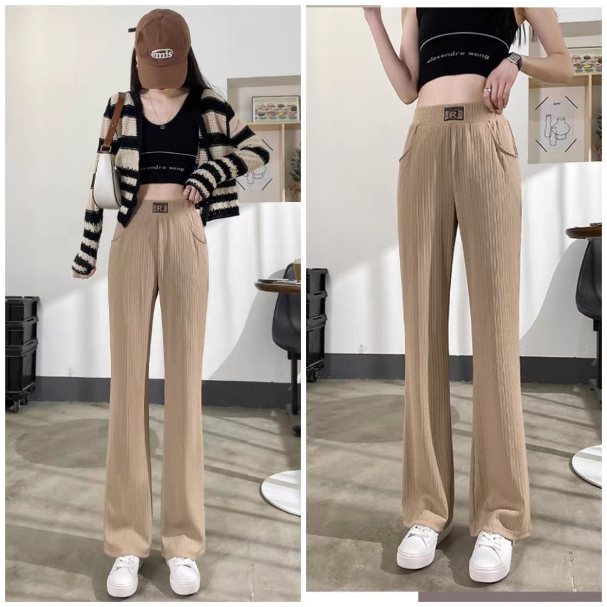 Women'S Fashion Utility Pants - Hosen Damen Cargo Jogger Multi-Pocket Verstellbarer