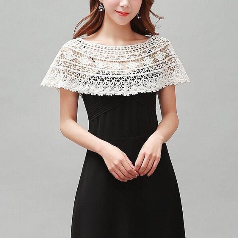 Women'S Fashion Poncho - Damen Strick-Hohlmuster-Schal, Wickelkleid für Hochzeit und