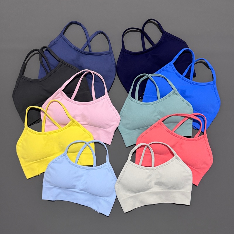 Bra Top Seamless - Histello rückenfreier Sport-BH für Damen, nahtlos,