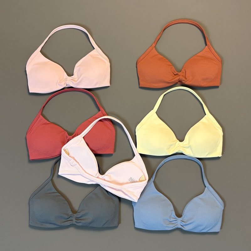 Bra Top Seamless - HISTELLO Sport-BH Nahtloser Yoga-BH für Damen,
