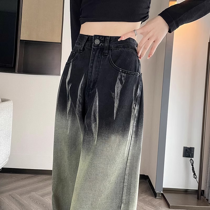 Women'S Fashion Utility Pants - Frauen Jeans Hohe Taille Cargo Taschen