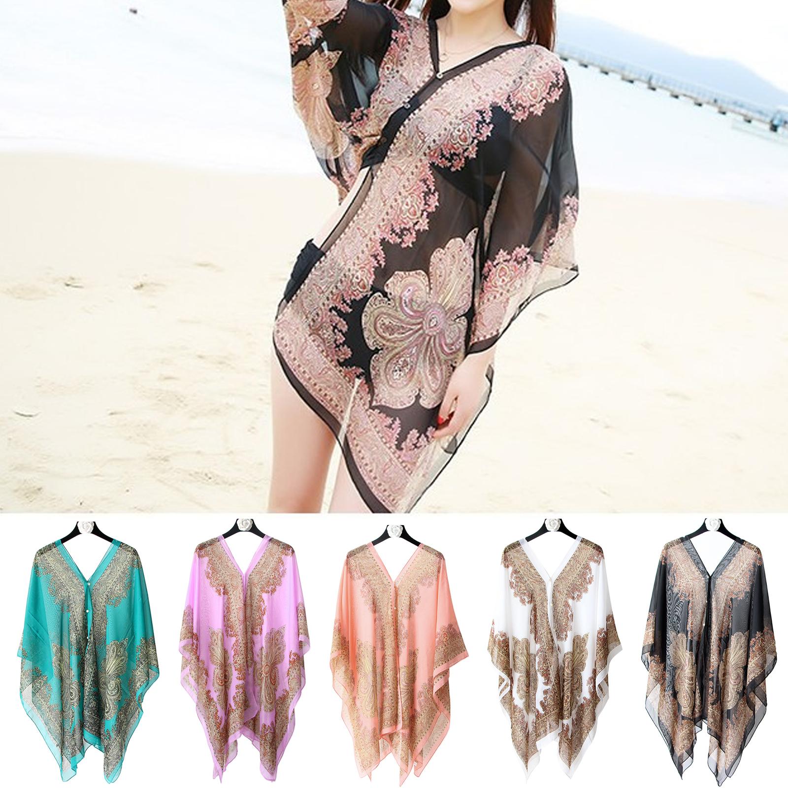 Women'S Fashion Poncho - 5 Farben Strand-Sonnenschutz-Schal Sommer Strand Sexy