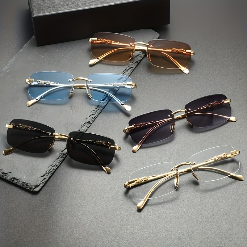Women'S Fashion Eyewear - Modische Randlose Metall-Sonnenbrillen für Männer und