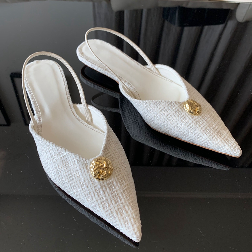 Women'S Fashion Brand Shoes - 2025 Neue Marken-Damensandalen: Modische spitze Slip-On-Schuhe