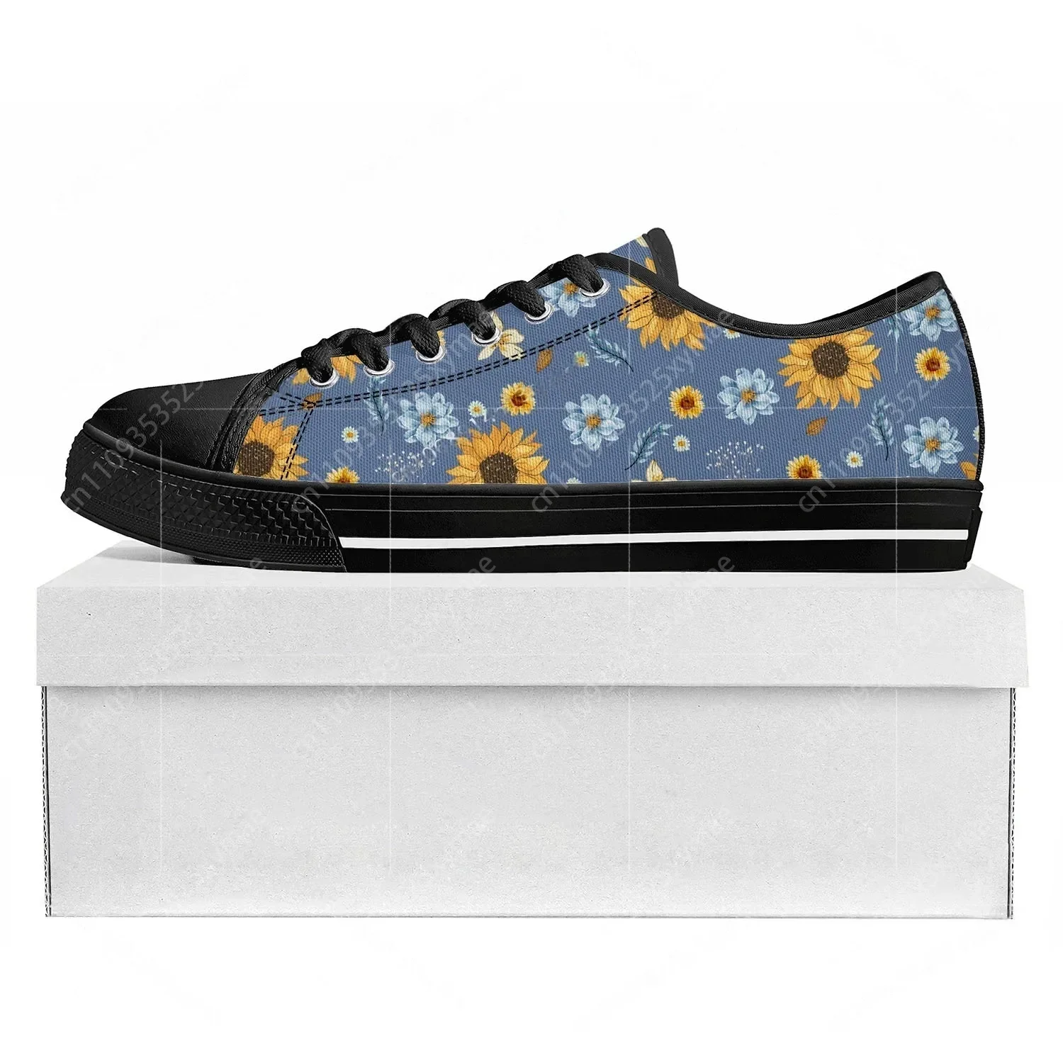 Sonnenblumengelbe Blumen-Sneak – Women'S Yellow Fashion Sneakers Bewertung und Preis