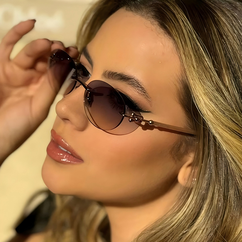 Neue rahmenlose ovale Damen-So – Women'S Fashion Eyewear Bewertung und Preis