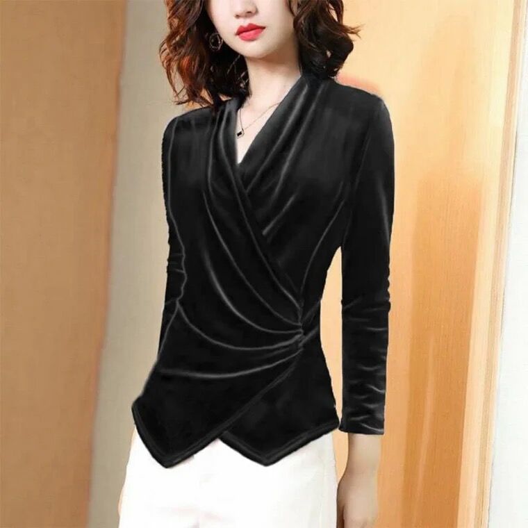 Damenbluse 2025, Herbst-Gold-S – Velvet Blazer Women Bewertung und Preis