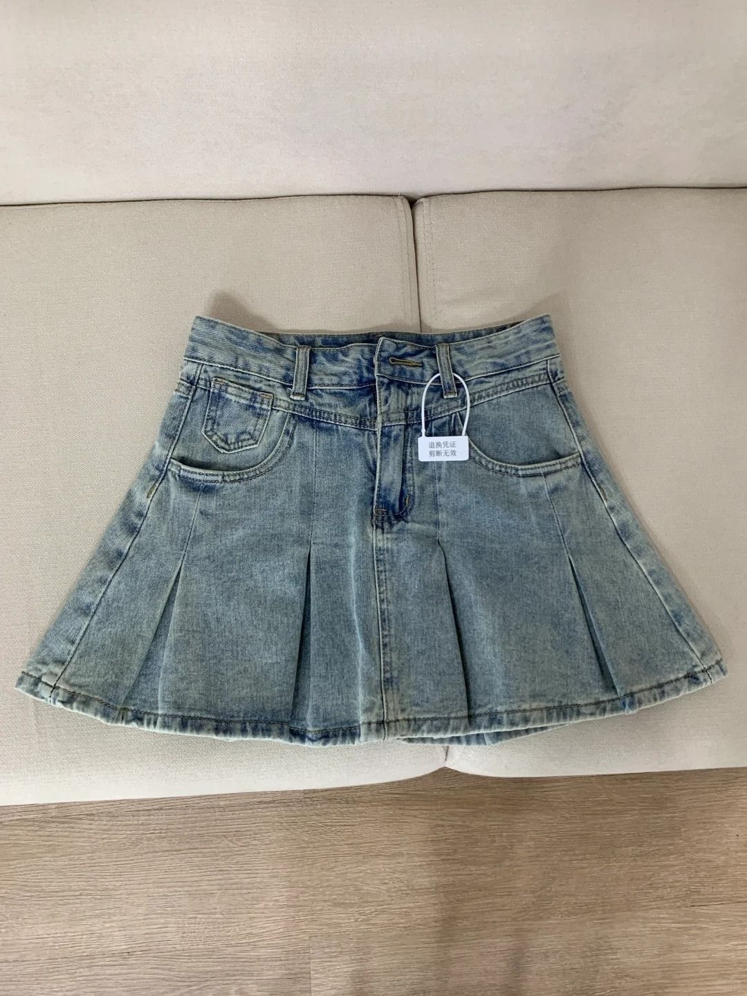 Damen High-Waist Denim Faltenr – Women Fashion Jeans Bewertung und Preis