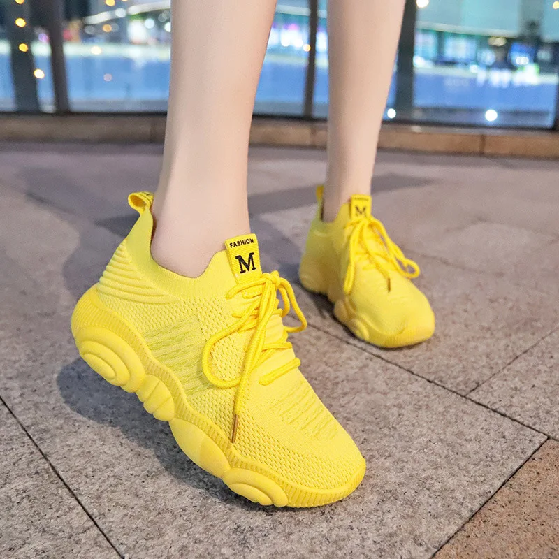 Mode Turnschuhe Frauen Plattfo – Women'S Yellow Fashion Sneakers Bewertung und Preis
