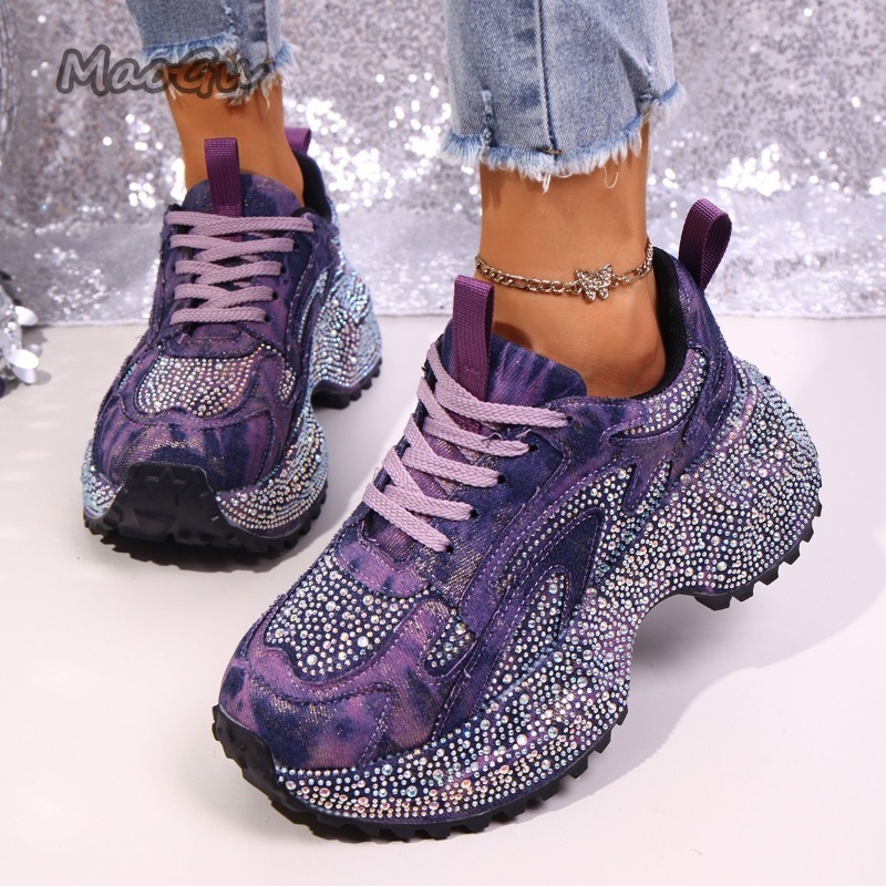 Mode Strass frauen Chunky Turn – Women'S Fashion Gym Shoes Bewertung und Preis
