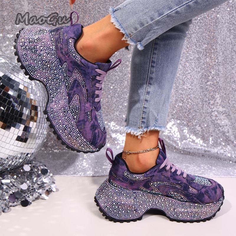 Mode Strass frauen Chunky Turn – Women'S Fashion Gym Shoes Bewertung und Preis