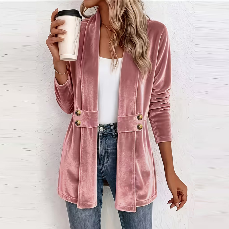 Neue Herbst-Winter-Samtjacke f – Velvet Blazer Women Bewertung und Preis
