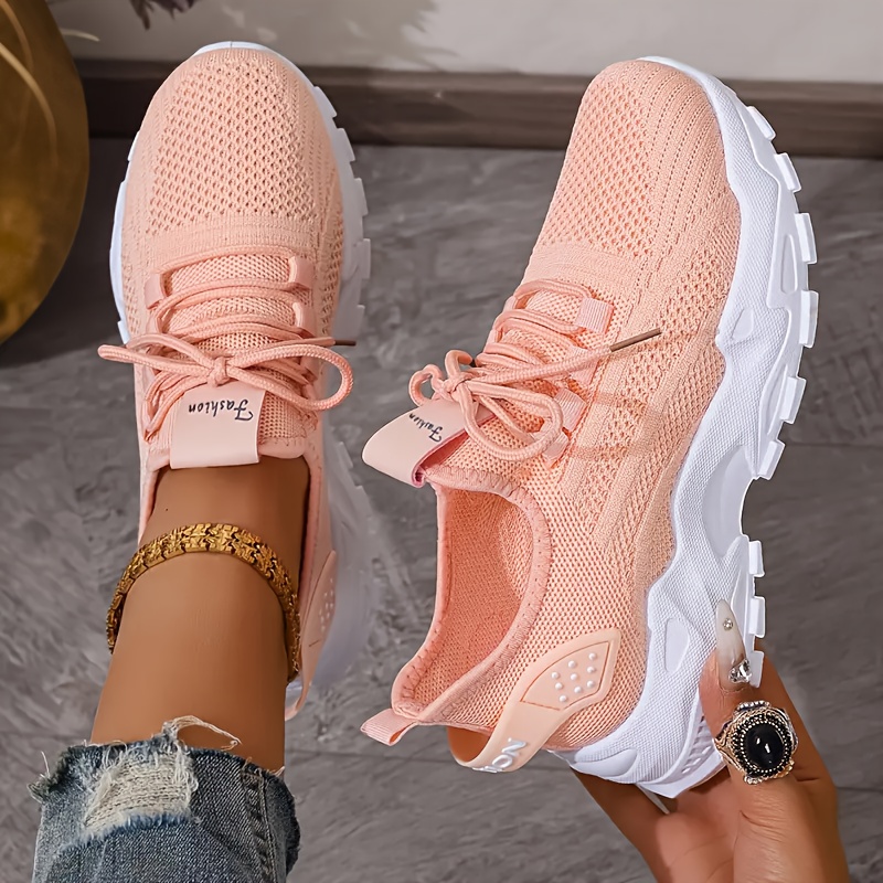 Atmungsaktive Strick-Sneaker,  – Women'S Fashion Gym Shoes Bewertung und Preis
