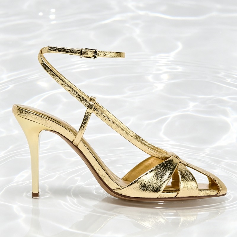 Mode Gold Dünnen Absätzen Sand – Women'S Fashion Brand Shoes Bewertung und Preis