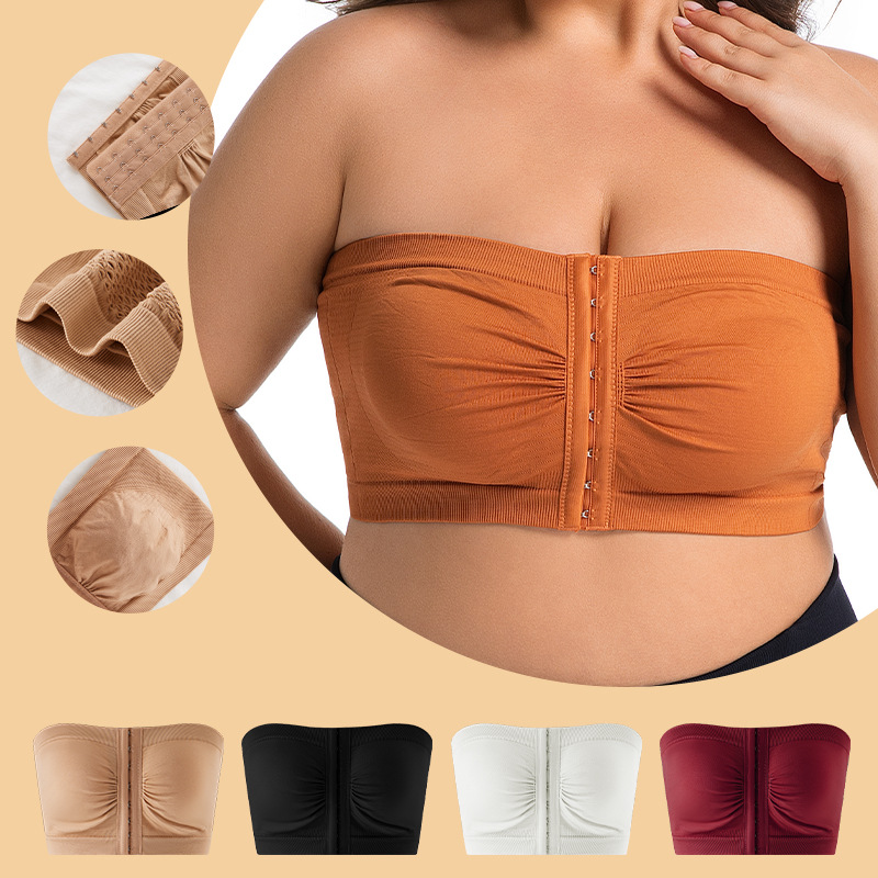 Damen Übergröße Trägerloser Vo – Bra Top Seamless Bewertung und Preis