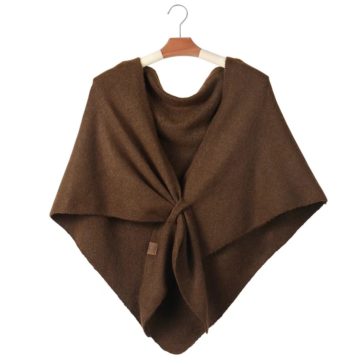 Einfarbiger Gestrickter Dreiec – Women'S Fashion Poncho Bewertung und Preis