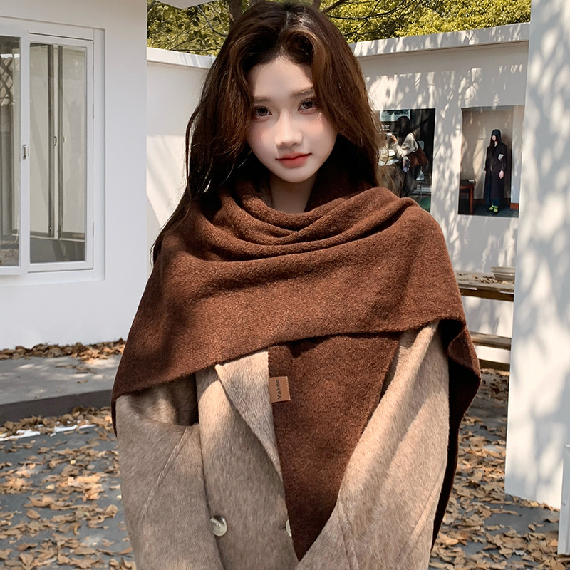 Einfarbiger Gestrickter Dreiec – Women'S Fashion Poncho Bewertung und Preis
